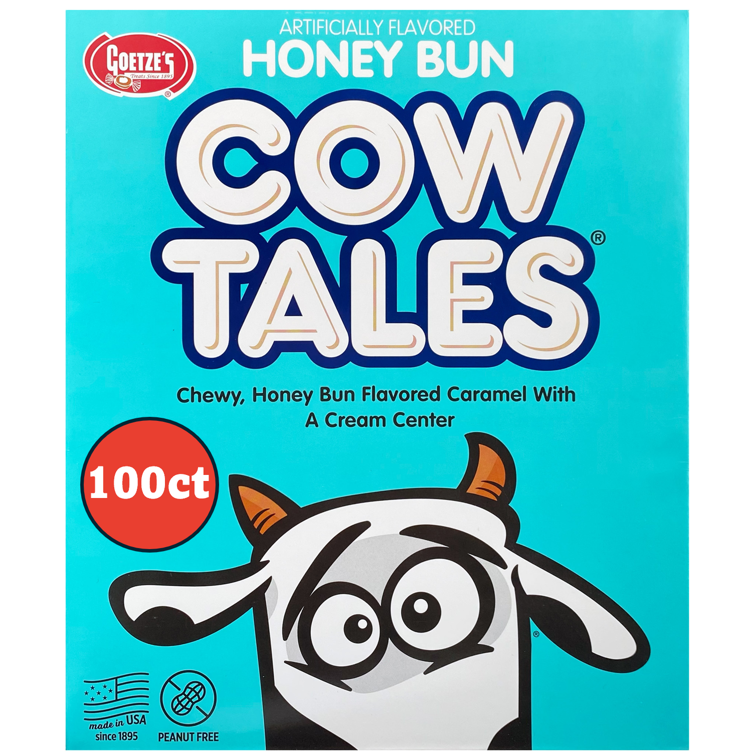 A pack of 100 ct Honey Bun Cow Tales