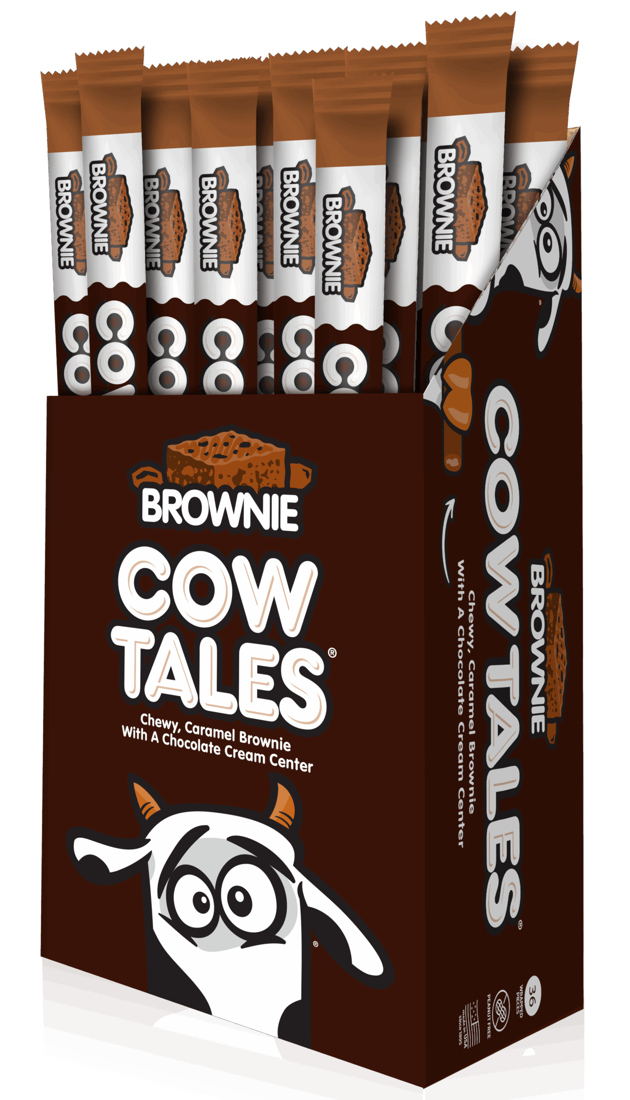 Carton of Caramel Brownie Cow Tales