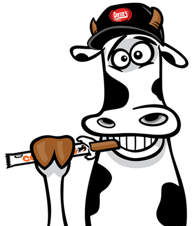 Duke eating a Cow Tale