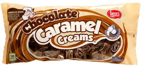 Chocolate Caramel Creams with chocolate caramel and chocolate cream.