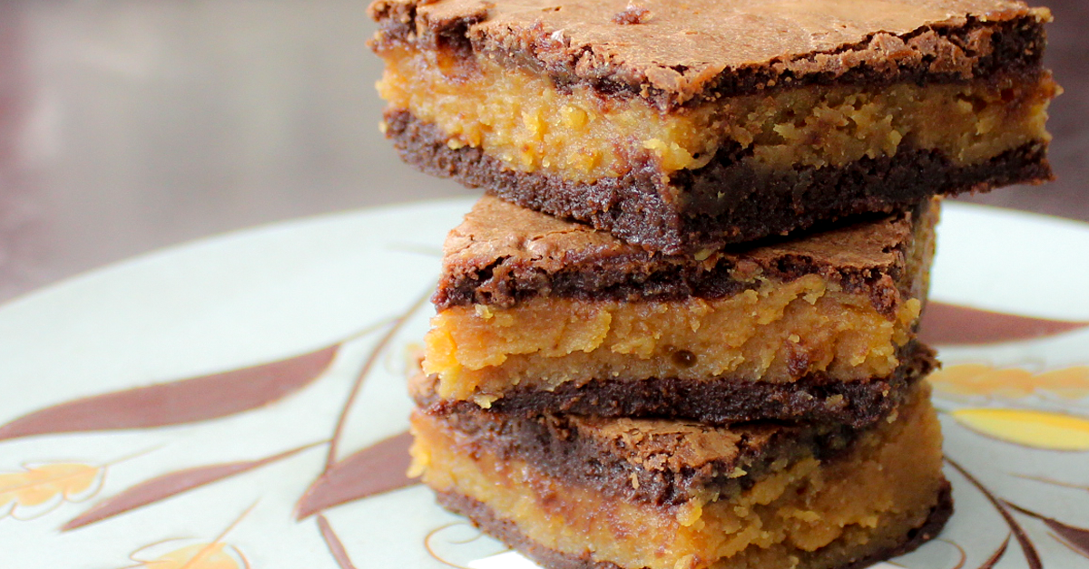 Caramel-Filled Brownies