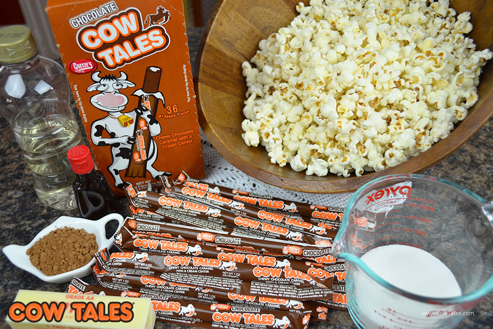 Ingredients for Chocolate Popcorn Recipe