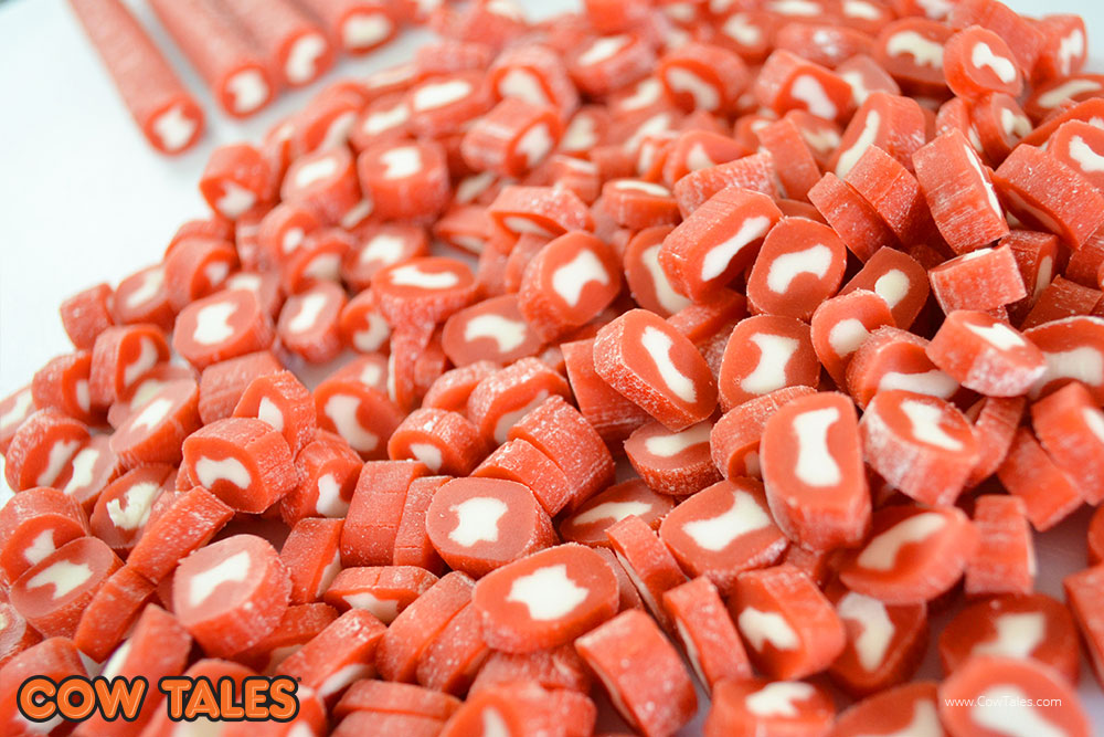 Chopped up Strawberry Smoothie Cow Tales
