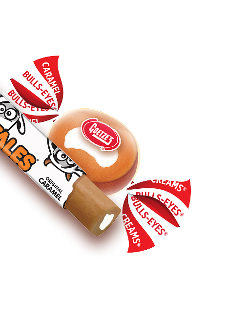 piece of cow tales and caramel creams