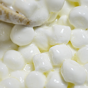 Melted butter mixed in with marshmallows