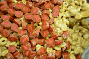 Caramel Apple Cow tales mixed in with cheerios