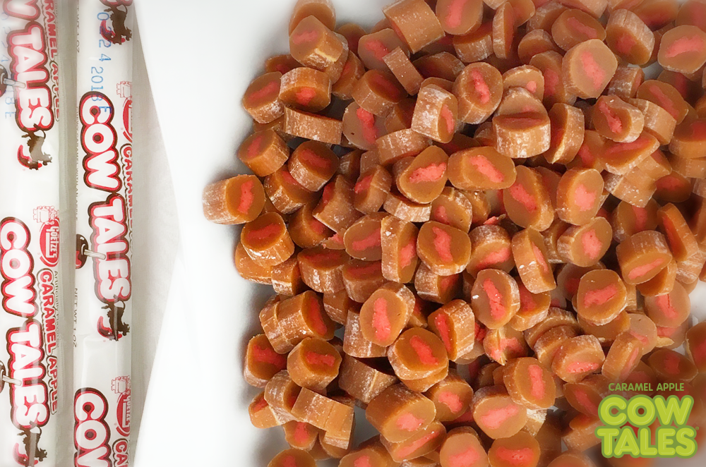 Chopped up Caramel Apple Cow Tales
