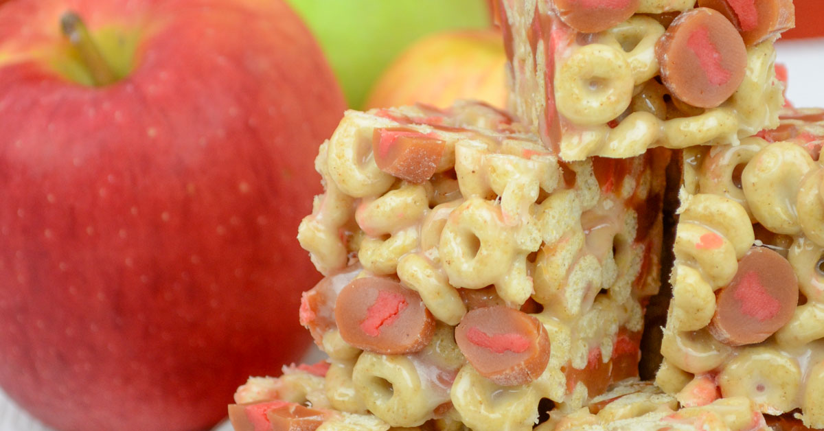 Caramel Apple Cereal Bars
