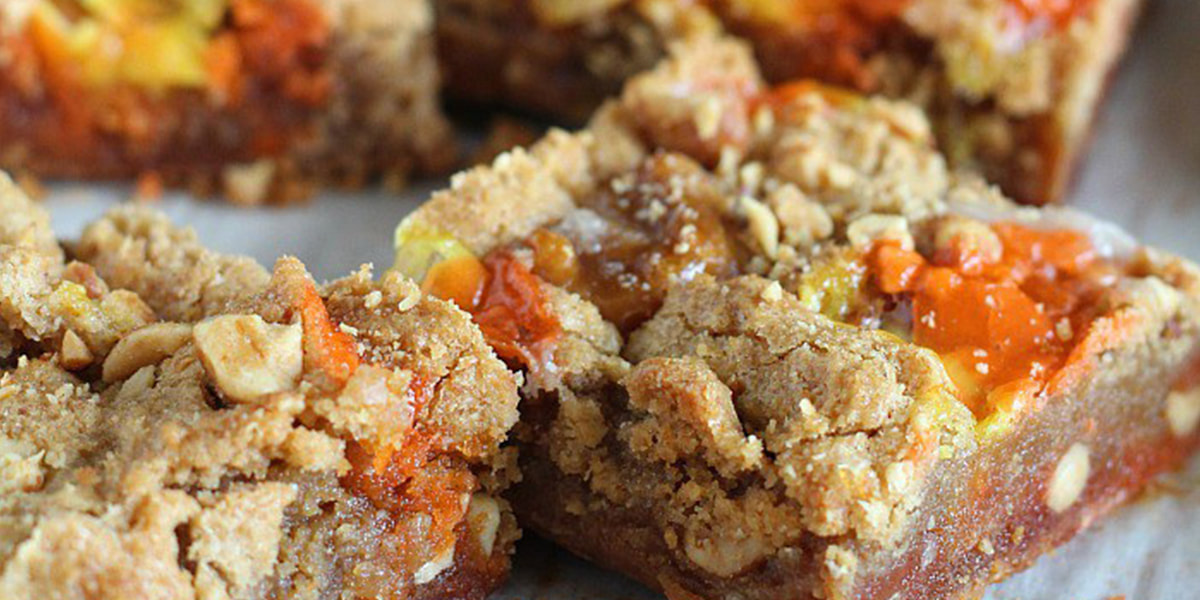 Nutty Caramel Blondies