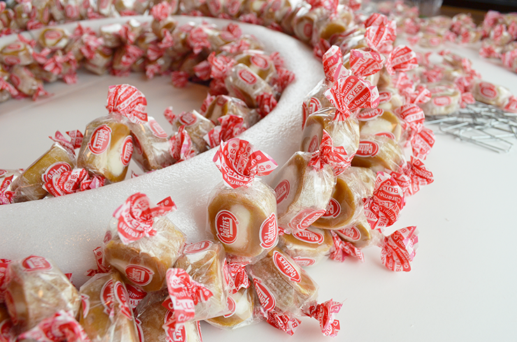 Materials to make a wreath