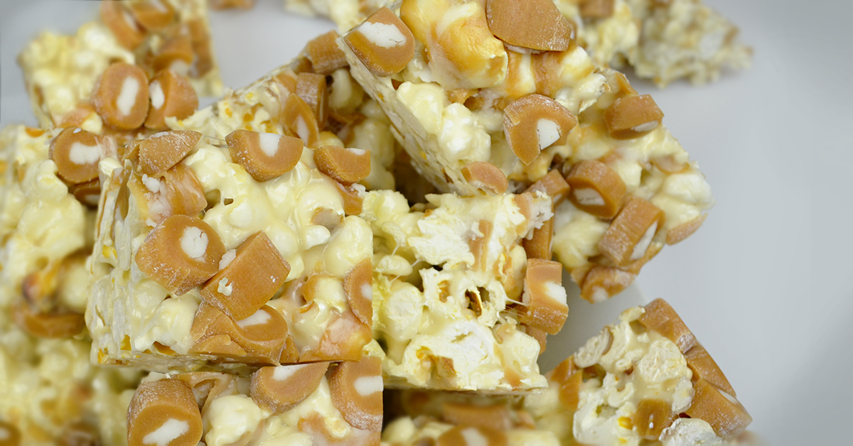 Caramel Popcorn Bars