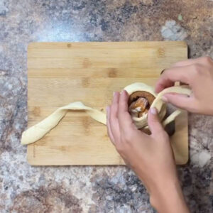 Wrapping the pastry