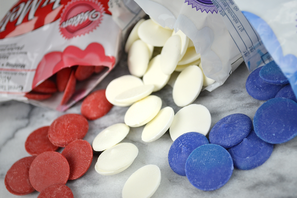 Red, white, and blue melts
