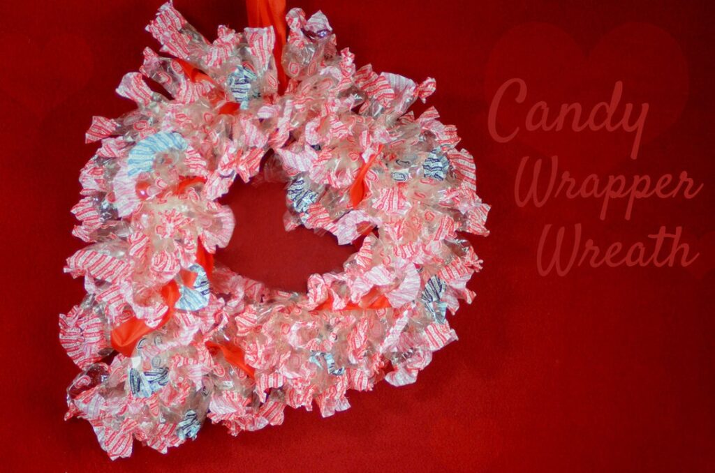 Candy Wrapper Wreath